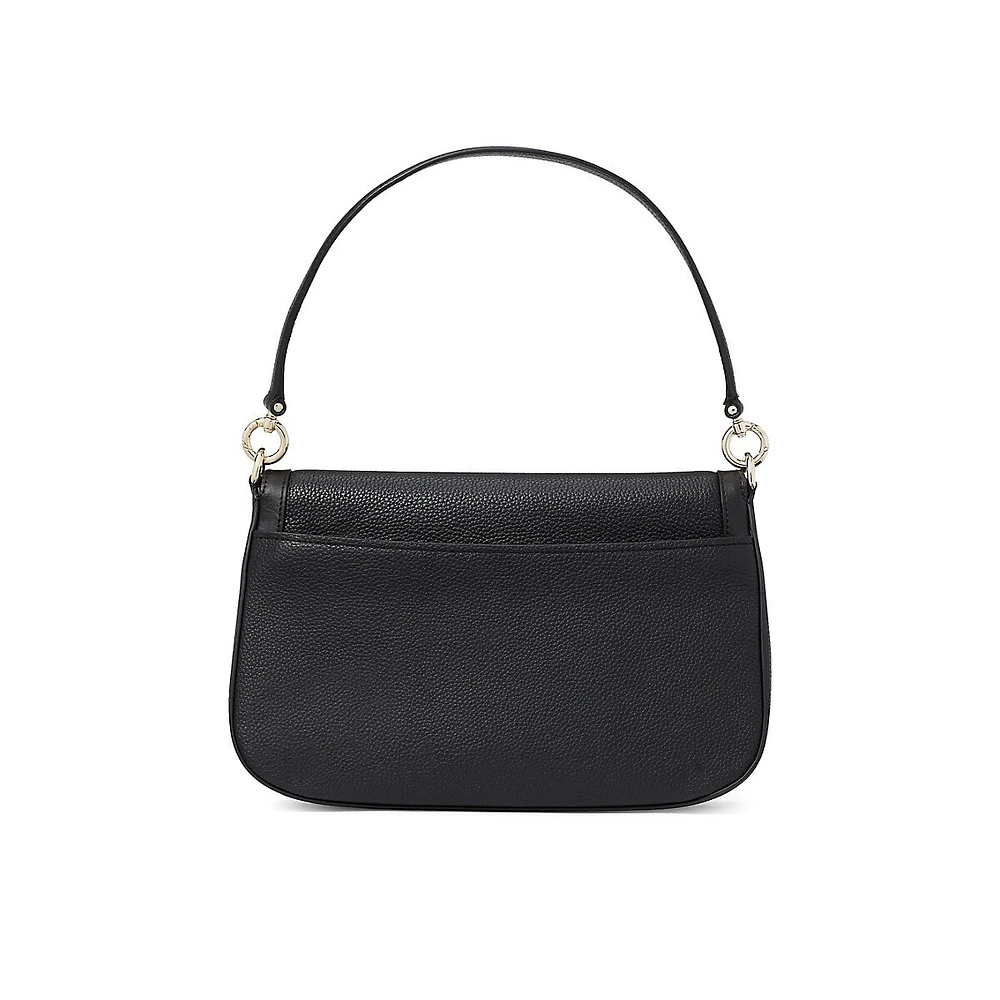 Hudson Pebbled Leather Shoulder Bag