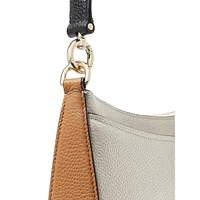 Hudson Colourblocked Pebbled Leather Convertible Crossbody