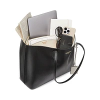 Suite Crossgrain Leather Work Tote