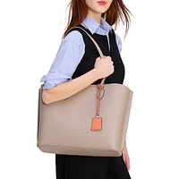 Suite Crossgrain Leather Work Tote