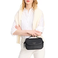 Knott Pebbled Leather Top-Handle Crossbody Bag