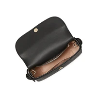 Knott Pebbled Leather Top-Handle Crossbody Bag