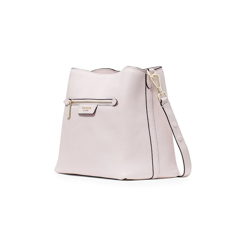 Hudson Pebbled Leather Shoulder Bag