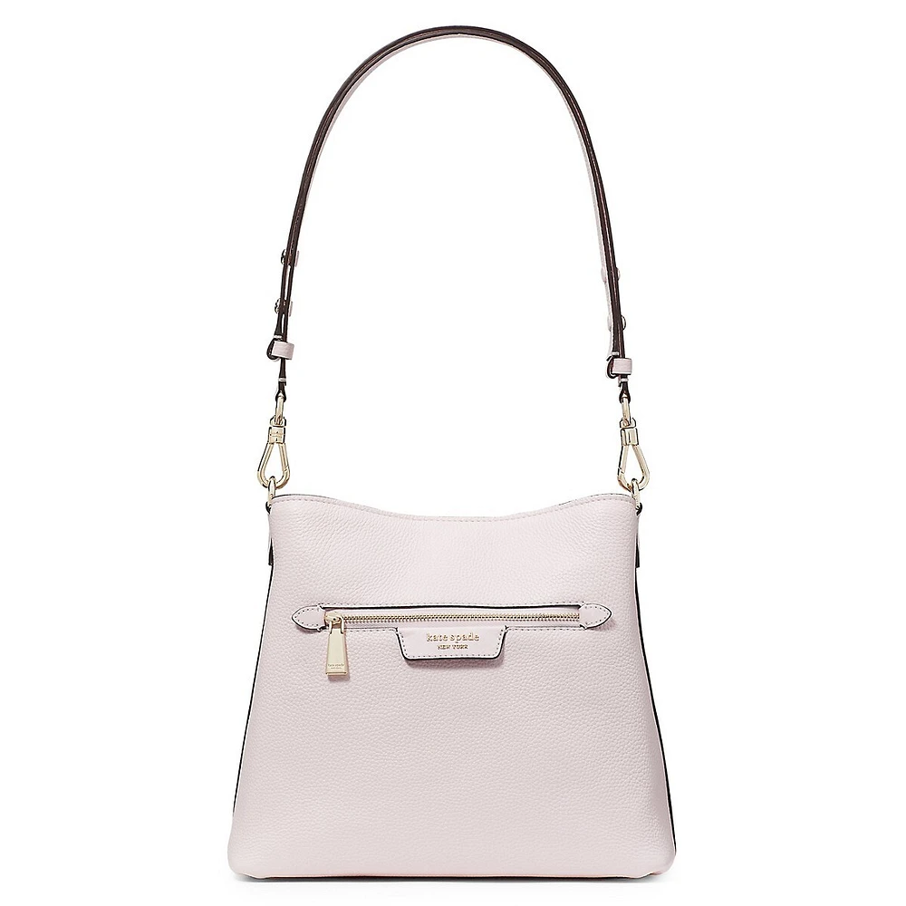 Hudson Pebbled Leather Shoulder Bag