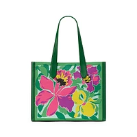 Manhattan Orchid Bloom Canvas Tote