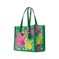 Manhattan Orchid Bloom Canvas Tote