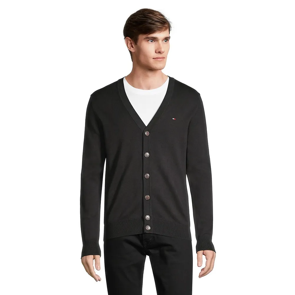 Signature Cotton-Knit Cardigan