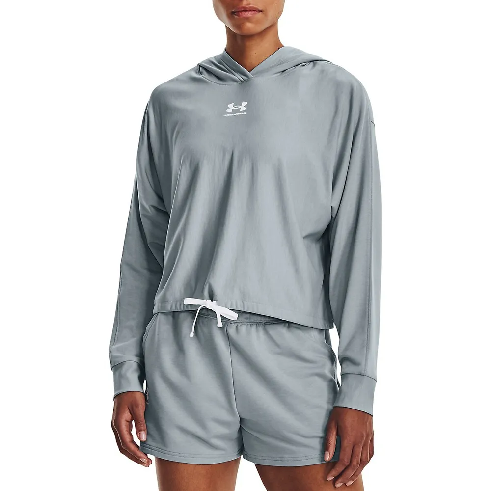 Hooded sweatshirt Under Armour UA Rival Terry Logo Hoodie-WHT 