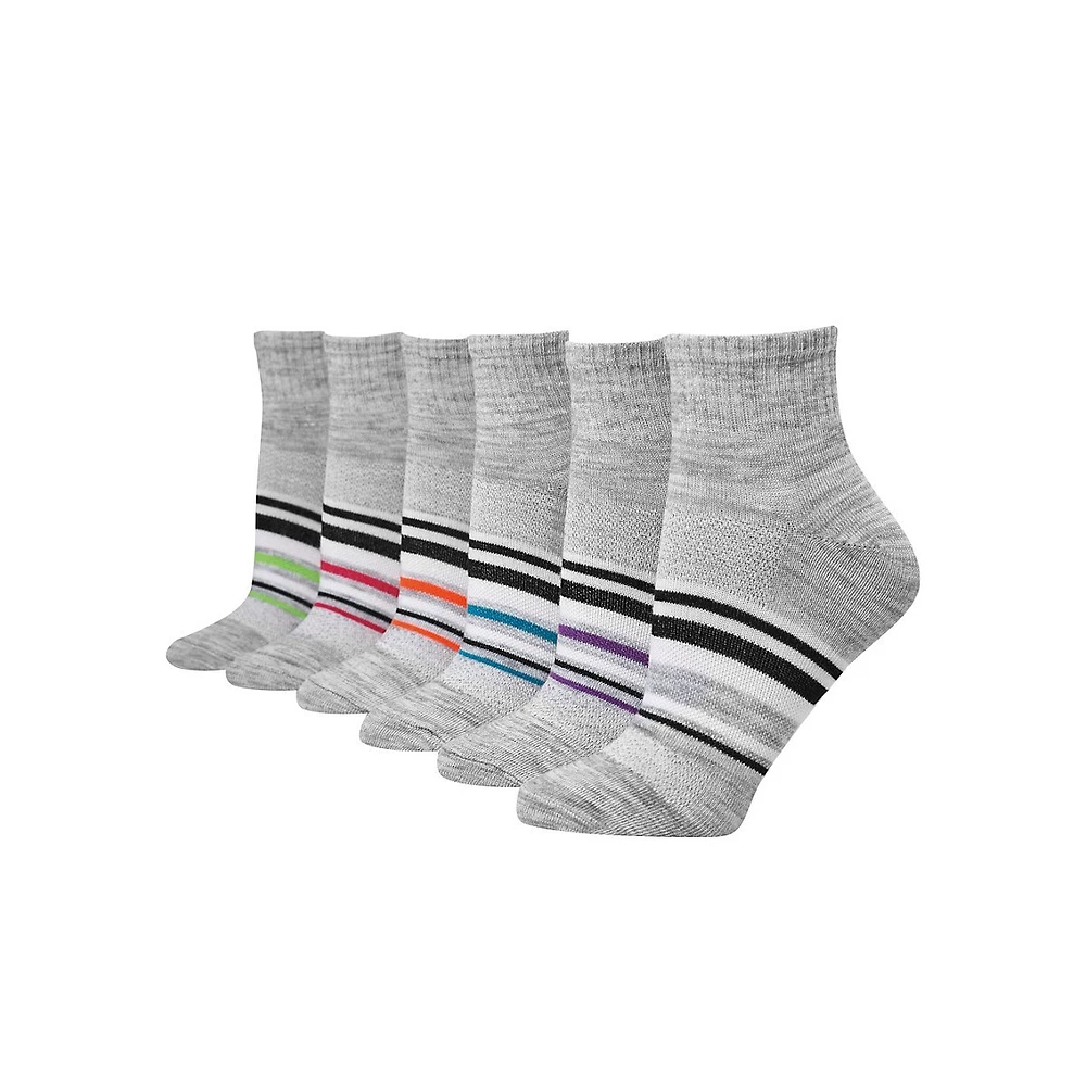 Women's 6-Pair X-Temp 2.0 Breathable Ankle-Length Socks