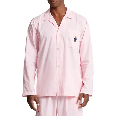 Chemise de nuit avec logo brodé