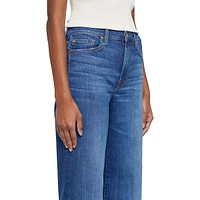 Slim Illusion Jo Cropped Wide-Leg Jeans