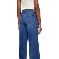 Slim Illusion Jo Cropped Wide-Leg Jeans