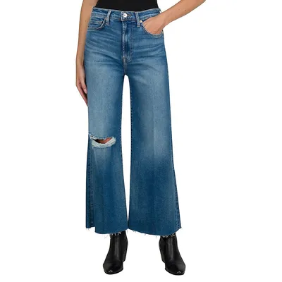 Lyme Luxe Ultra-High Rise Cropped Jo Flared Jeans