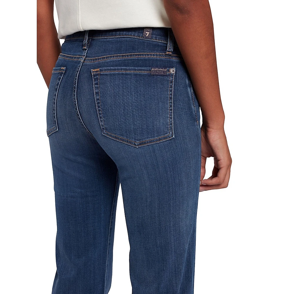 Dojo Tailorless Trouser-Fit Mid-Rise Wide-Leg Jeans