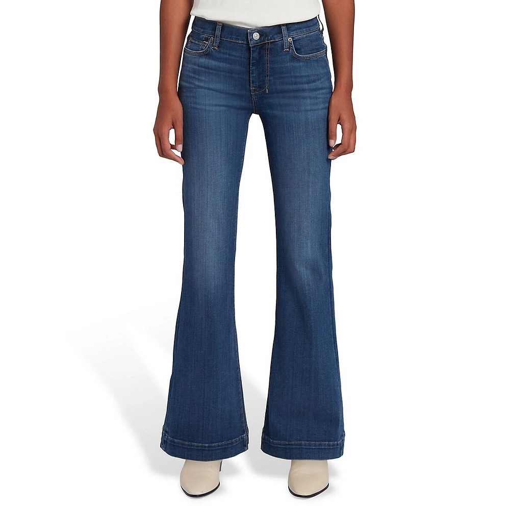 Dojo Tailorless Trouser-Fit Mid-Rise Wide-Leg Jeans