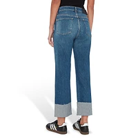 Cuffed Logan Stovepipe Ankle Jeans