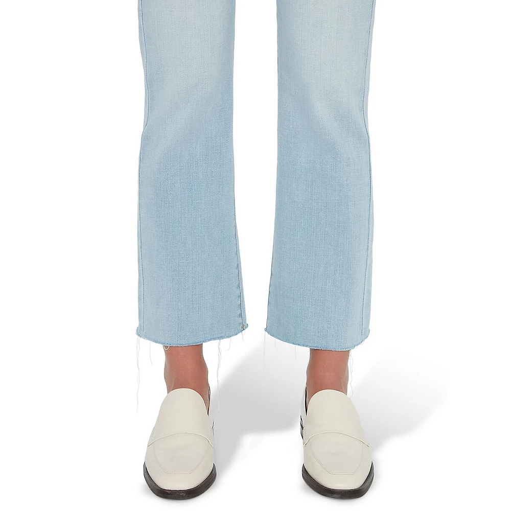 High-Waist Slim Kick Jeans