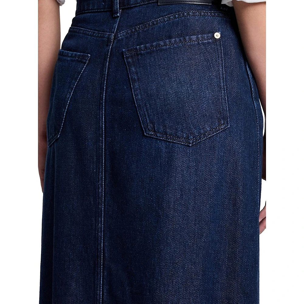 Denim Midi Skirt