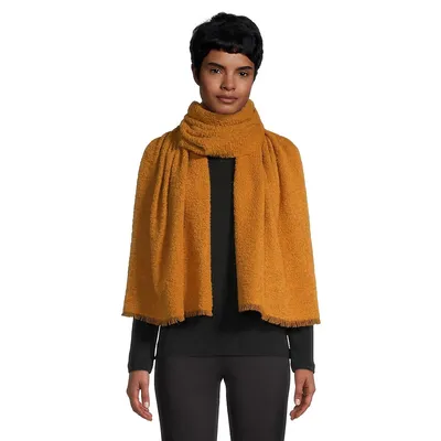 Woven Wool-Blend Scarf
