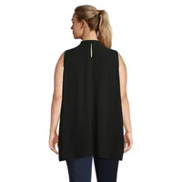 Silk Mockneck Tunic