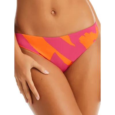 Bias Stripe San Tan Cinch-Back Bikini Bottoms