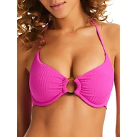 Underwired Ring-Centre Bikini Top