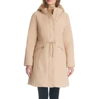 Down Parka With Faux Fur Hooded Insert