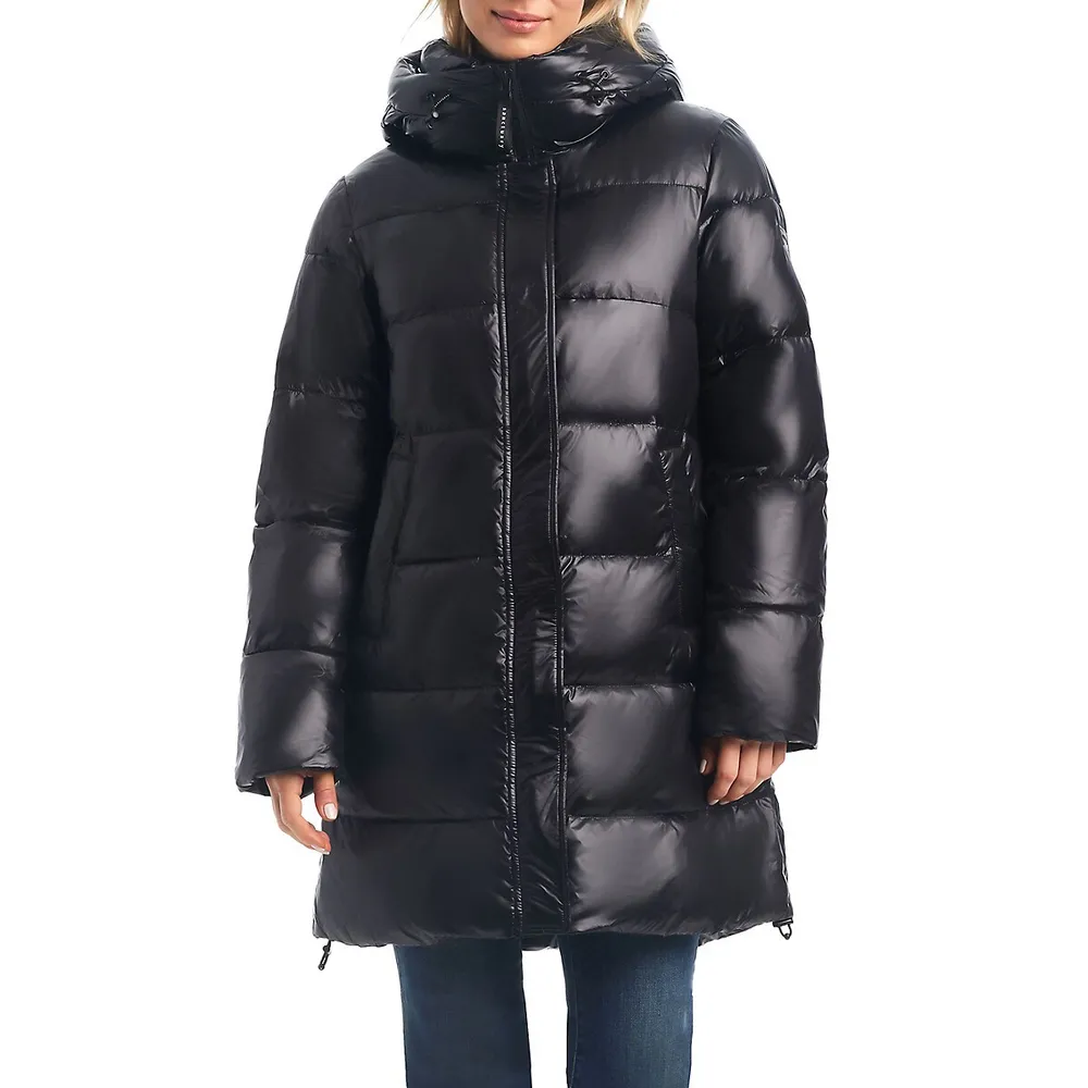Puffer Up Recycled Fabric Mid Coat