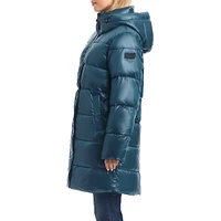 Manteau moyen en tissu recyclé Puffer Up