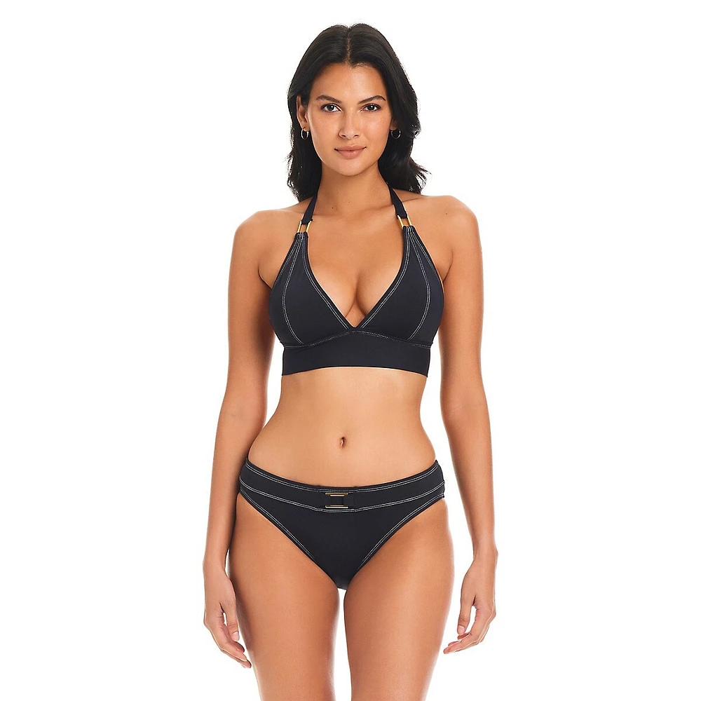 A Fine Line Halter Swim Top