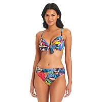 Colour Field Tie Front Bikini Top