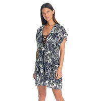 Ciao Bella Laced-Front Swim Coverup