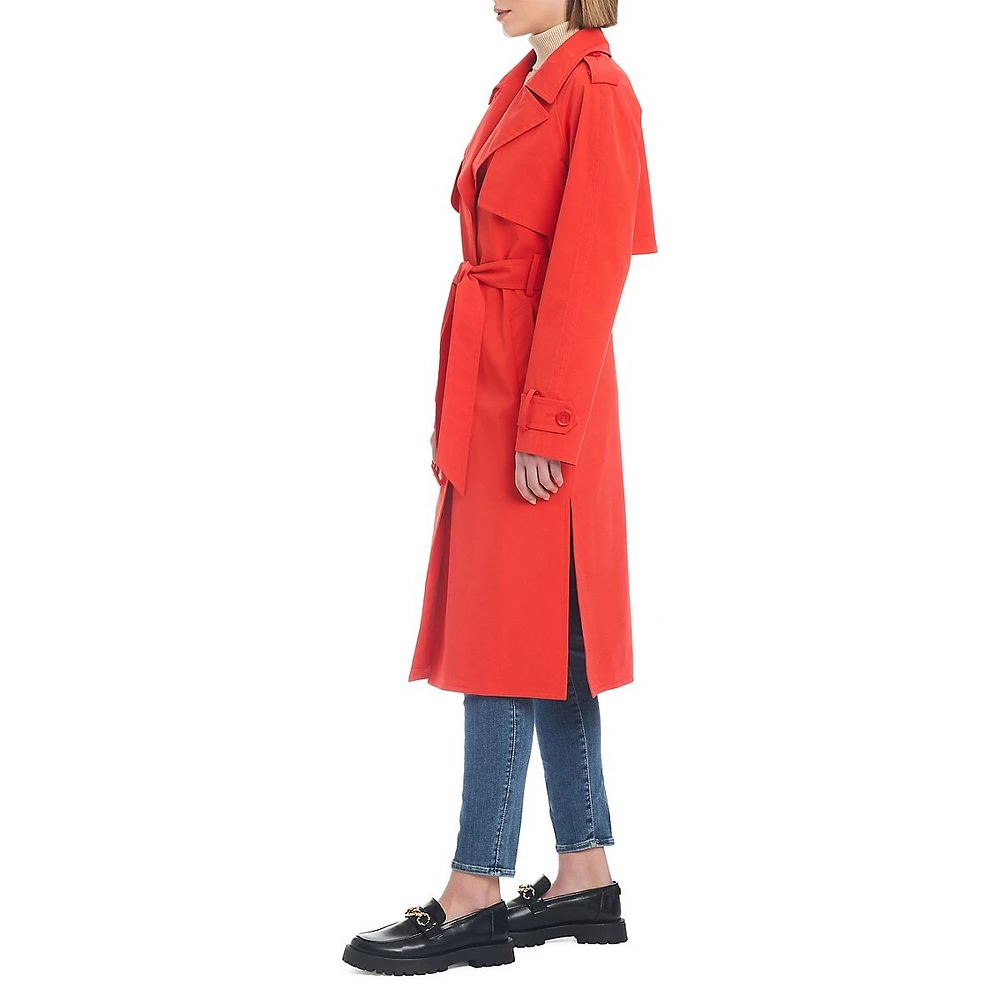 Belted Single-Breasted Trench Coat