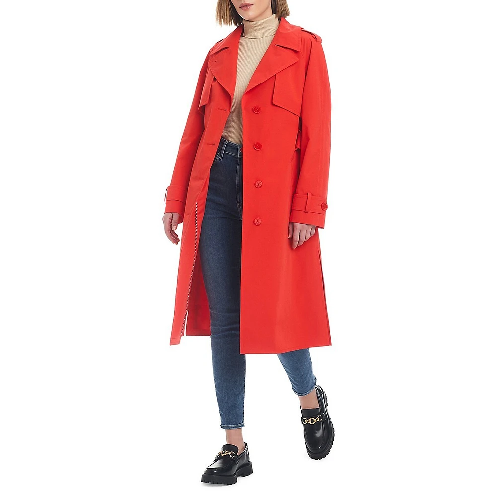 Belted Single-Breasted Trench Coat