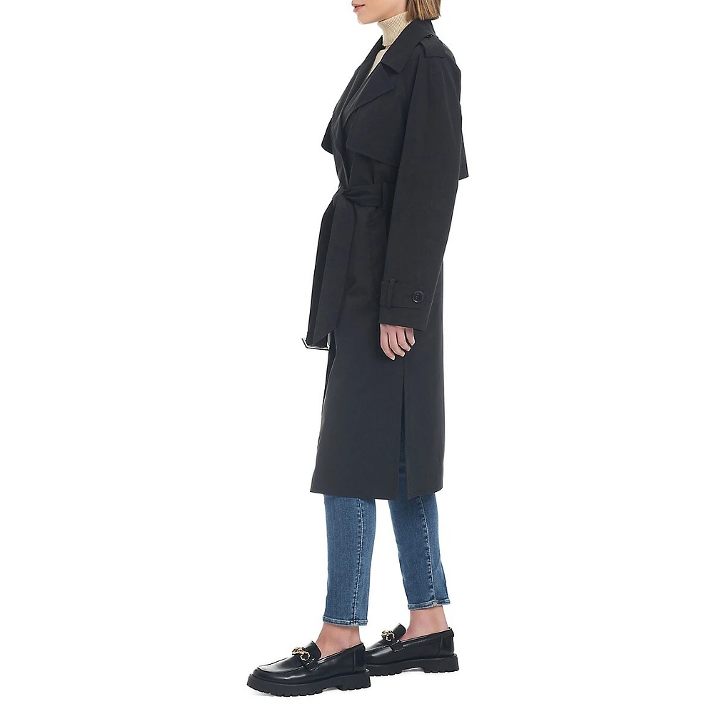 Belted Single-Breasted Trench Coat