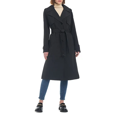 Belted Single-Breasted Trench Coat