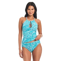 Coastal Cool Highneck Tankini Swim Top