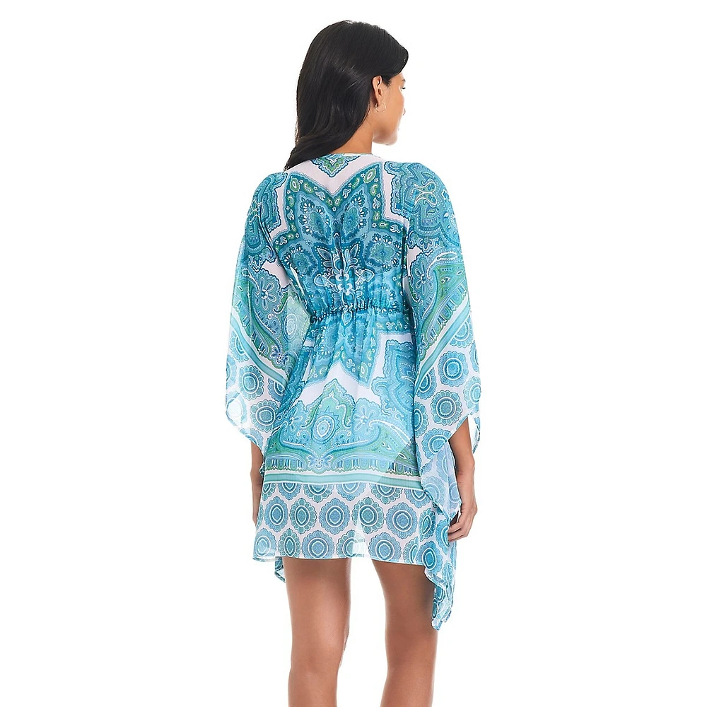 Coastal Cool Caftan Swim Coverup