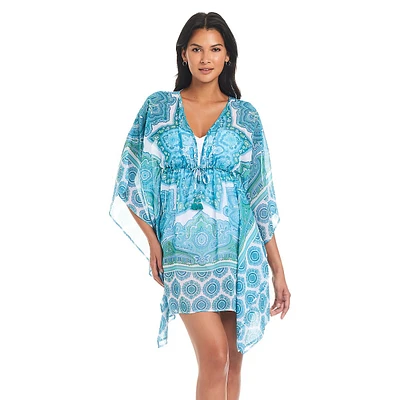 Coastal Cool Caftan Swim Coverup