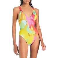 Palm Hottie One-Piece Tank Swimsuit