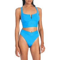 Refresh Rib V-Waist Swim Bottoms