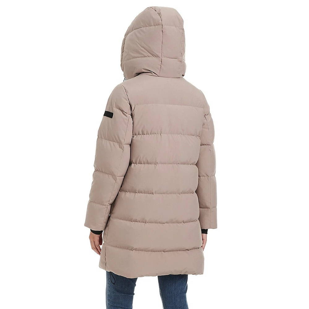 Angie Down Channel-Quilted Parka