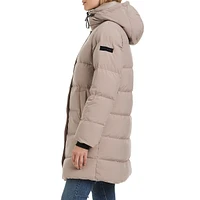 Angie Down Channel-Quilted Parka