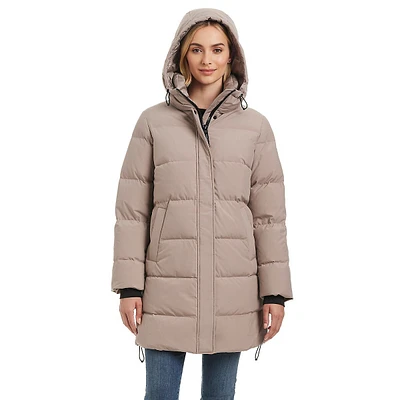 Angie Down Channel-Quilted Parka