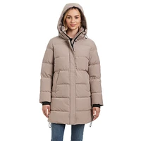 Angie Down Channel-Quilted Parka