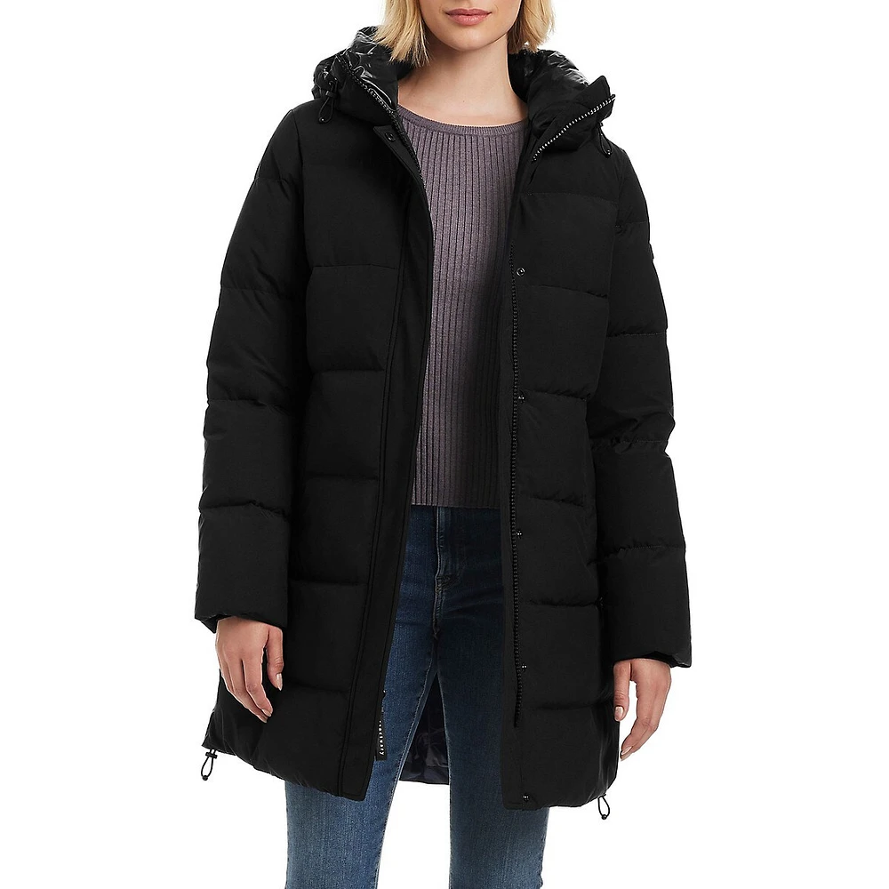 Angie Down Channel-Quilted Parka