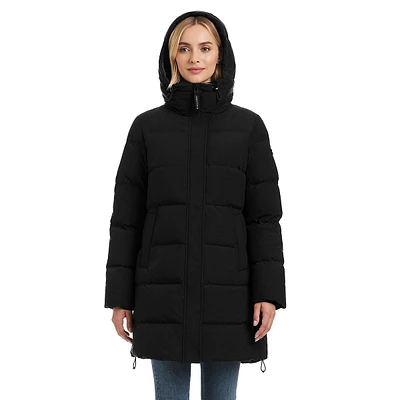 Angie Down Channel-Quilted Parka