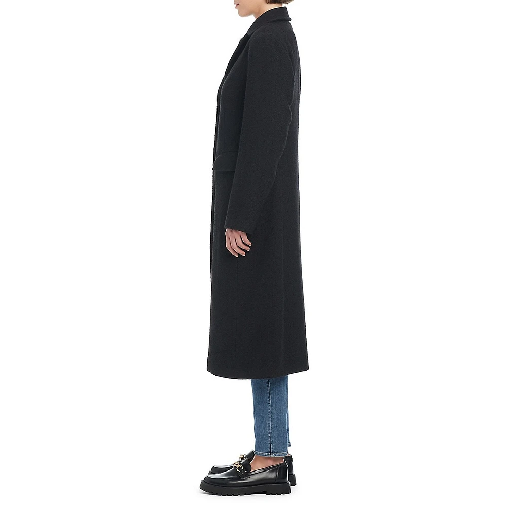 Celine Wool-Blend Single-Breasted Long Coat