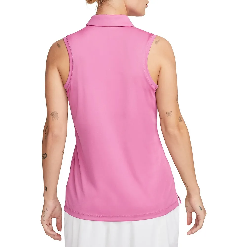 Nike Dri-FIT Victory Women's Striped Sleeveless Golf Polo