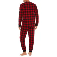Men's 2-Piece Buffalo Check Jogger Pyjama Set